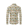 Butterfly Flower Pattern Print Design 06 Men's Long Sleeve Shirt