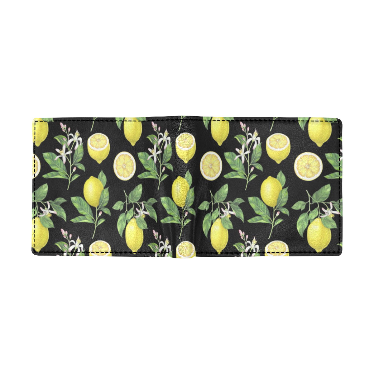 Lemon Pattern Print Design LM02 Men's ID Card Wallet