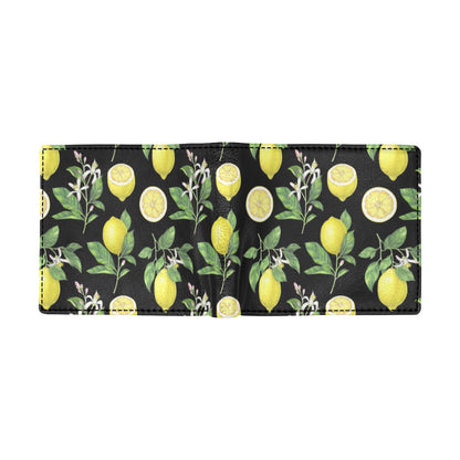 Lemon Pattern Print Design LM02 Men's ID Card Wallet