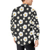 Daisy Pattern Print Design DS02 Men's Long Sleeve Shirt