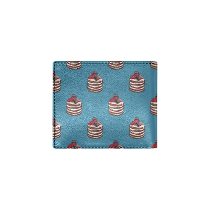 Pancake Pattern Print Design A03 Men's ID Card Wallet