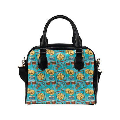 Percussion Pattern Print Design 03 Shoulder Handbag