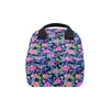 Neon Hibiscus Pattern Print Design HB016 Insulated Lunch Bag