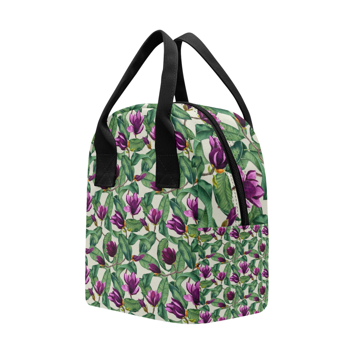 Magnolia Pattern Print Design MAG07 Insulated Lunch Bag
