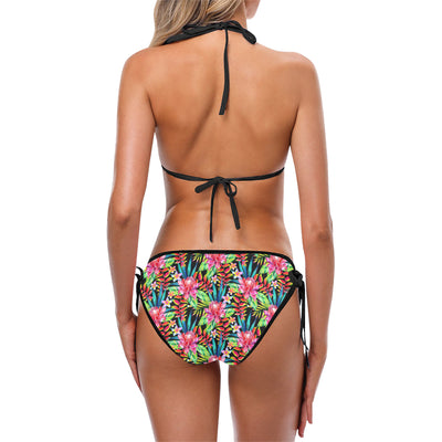 Heliconia Pattern Print Design HL02 Bikini