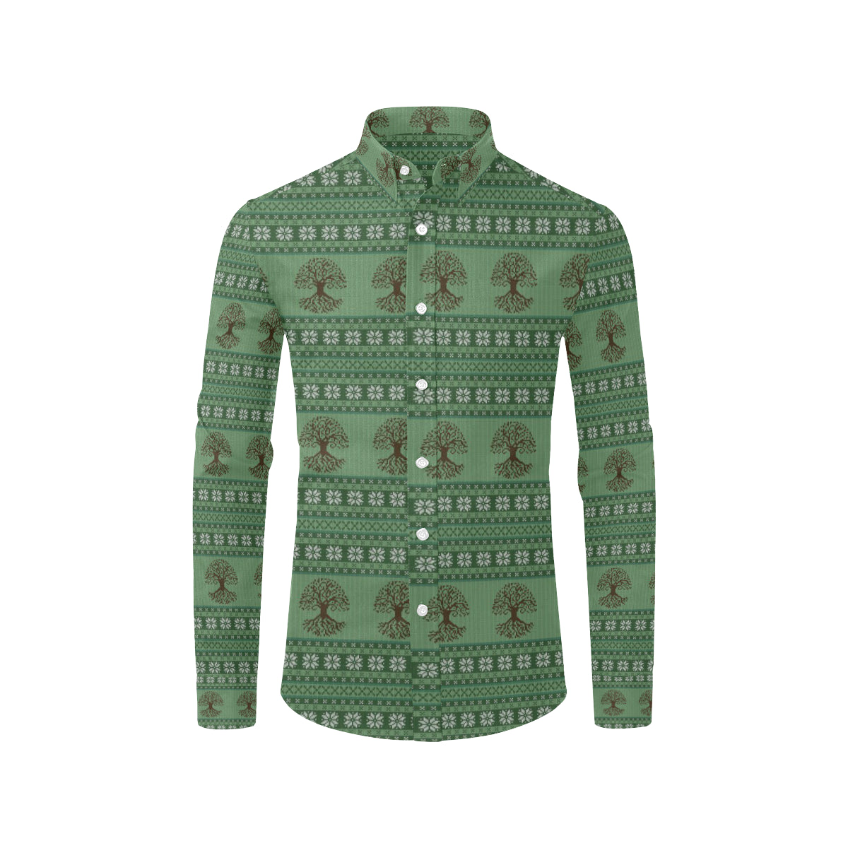 Celtic Pattern Print Design 09 Men's Long Sleeve Shirt
