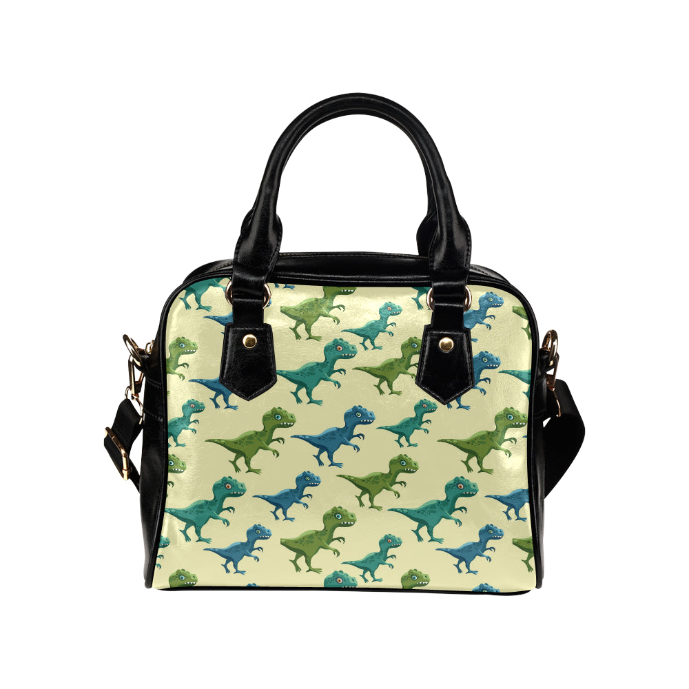 T Rex Pattern Print Design A04 Shoulder Handbag