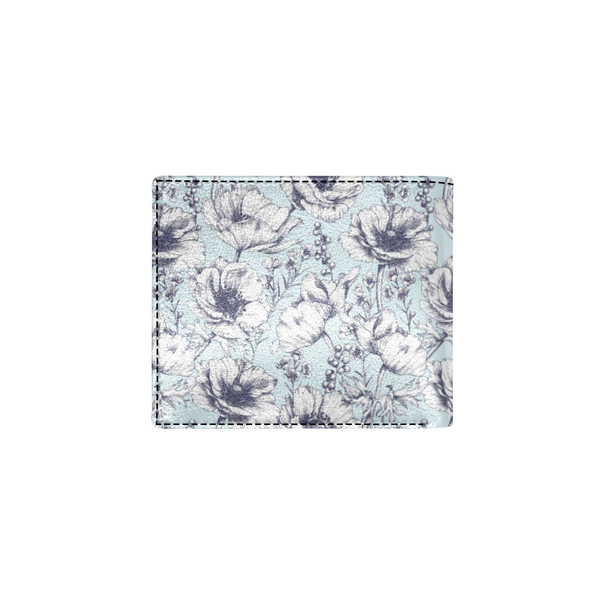 Anemone Pattern Print Design 02 Men's ID Card Wallet