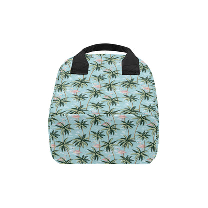 Palm Tree Pattern Print Design PT05 Insulated Lunch Bag