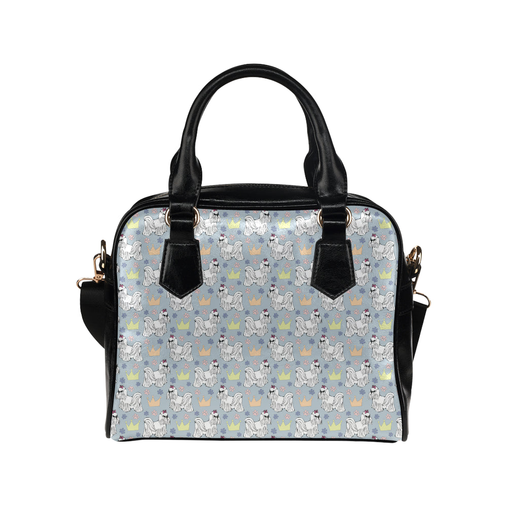 Maltese Pattern Print Design 04 Shoulder Handbag