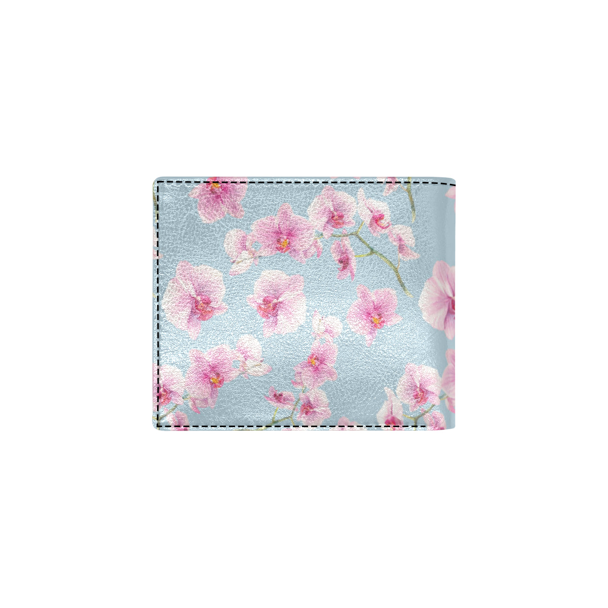 Orchid Pattern Print Design A01 Men's ID Card Wallet