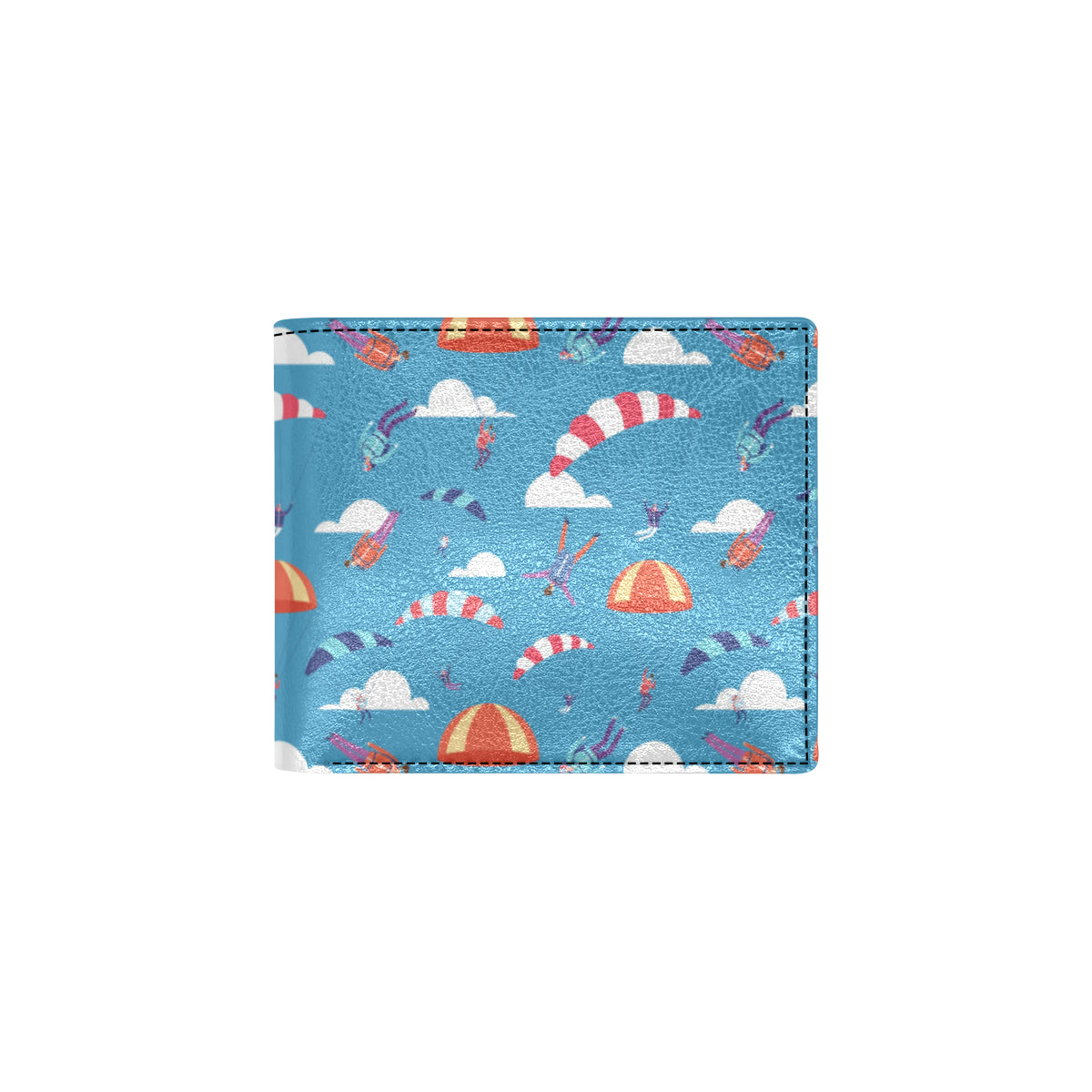 Skydiving Pattern Print Design 03 Men's ID Card Wallet