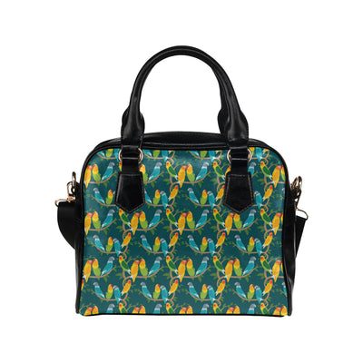 Lovebird Pattern Print Design 02 Shoulder Handbag