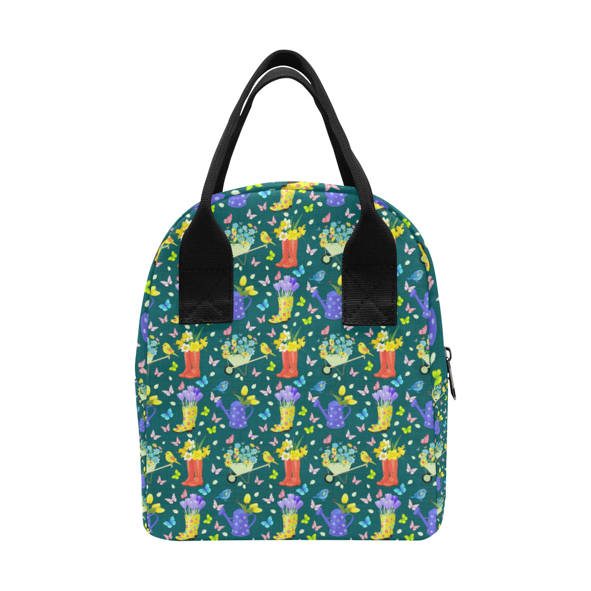 Gardening Pattern Print Design G08 Insulated Lunch Bag