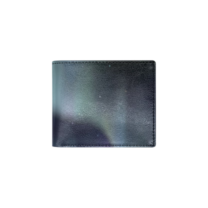 Aurora Borealis Pattern Print Design 01 Men's ID Card Wallet