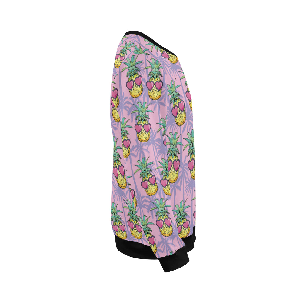 Pineapple Pattern Print Design PP06 Men Long Sleeve Sweatshirt