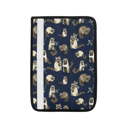 Raccoon Pattern Print Design A06 Car Seat Belt Cover