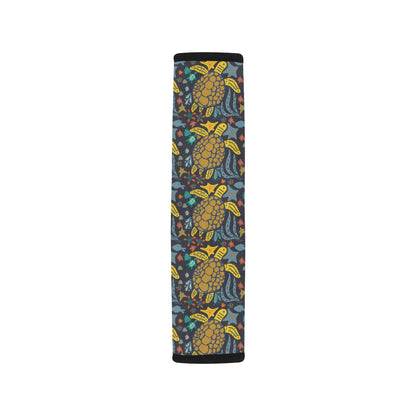 Sea Turtle Pattern Print Design T03 Car Seat Belt Cover