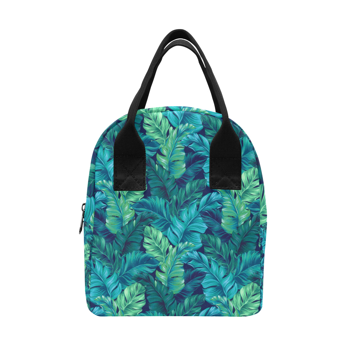 Banana Leaf Pattern Print Design BL05 Insulated Lunch Bag