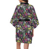 Cactus Pattern Print Design 08 Women's Short Kimono