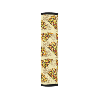 Pizza Pattern Print Design A01 Car Seat Belt Cover