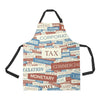 Accounting Financial Pattern Print Design 01 Apron with Pocket