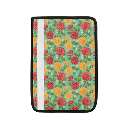 Dahlia Pattern Print Design DH011 Car Seat Belt Cover