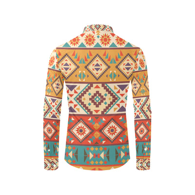 Navajo Pattern Print Design A01 Men's Long Sleeve Shirt