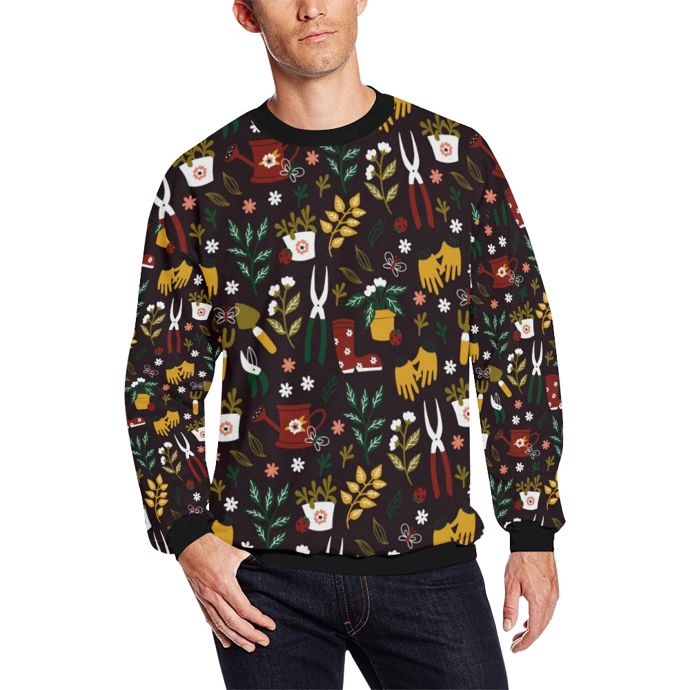 Gardening Pattern Print Design G05 Men Long Sleeve Sweatshirt