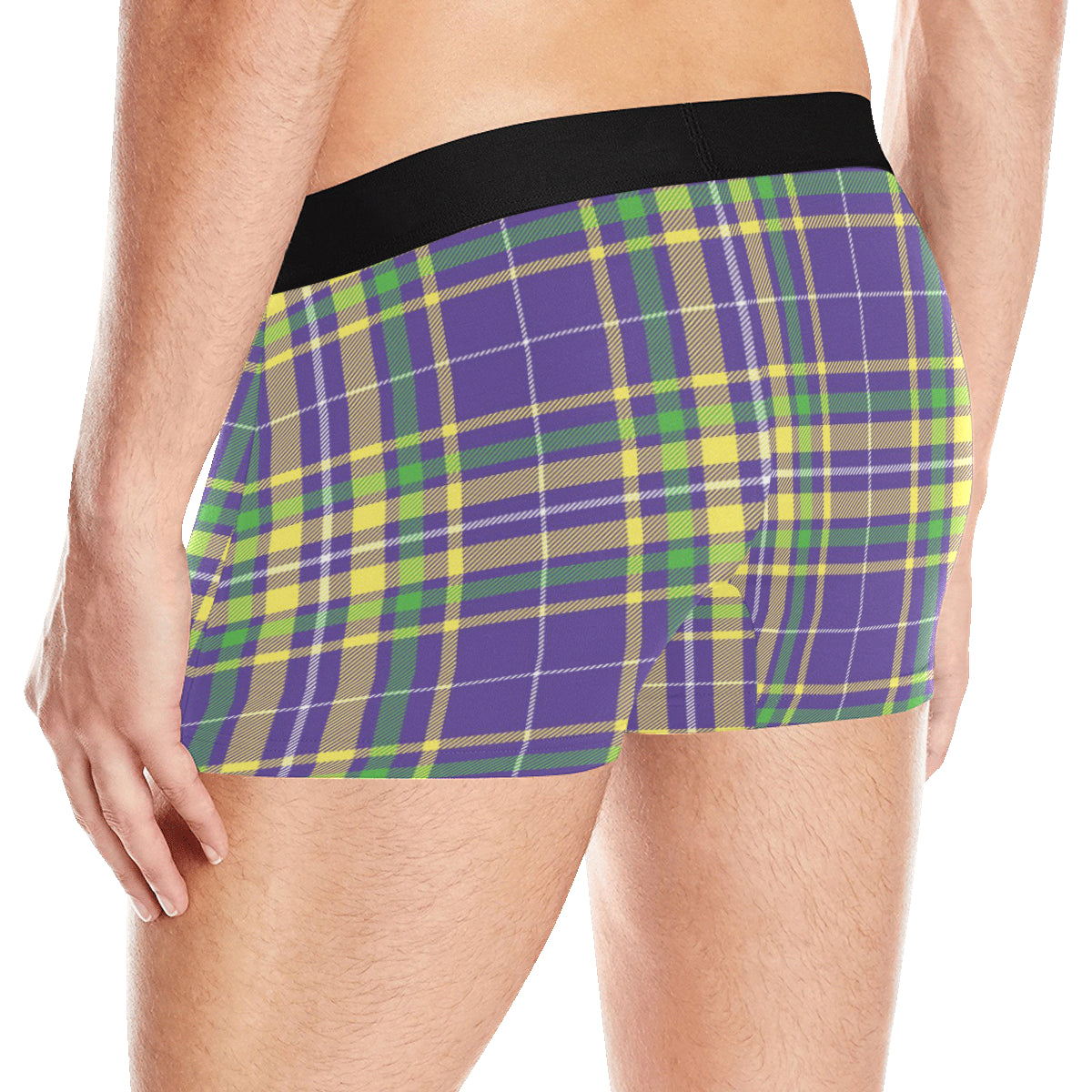 Mardi Gras Pattern Print Design 010 Men's Boxer Briefs