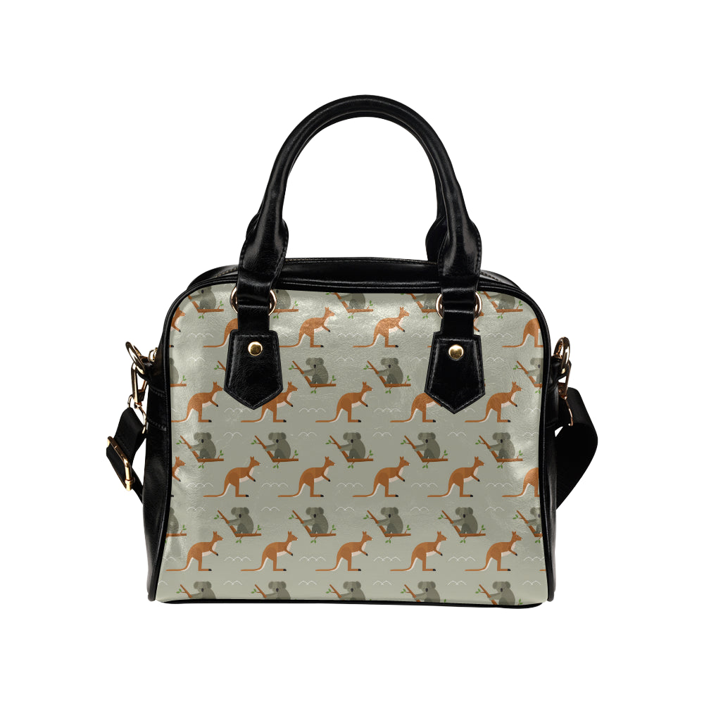 Koala Pattern Print Design 03 Shoulder Handbag