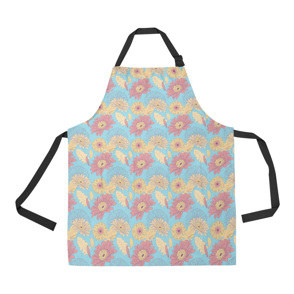 Gerberas Pattern Print Design GB04 Apron with Pocket
