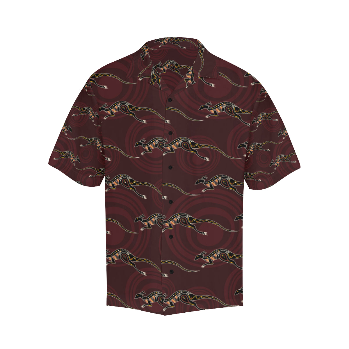 Kangaroos Pattern Print Design 05 Men's Hawaiian Shirt