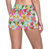 Plumeria Pattern Print Design PM014 Yoga Shorts