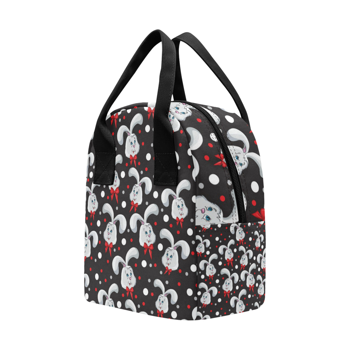 Rabbit Pattern Print Design RB012 Insulated Lunch Bag
