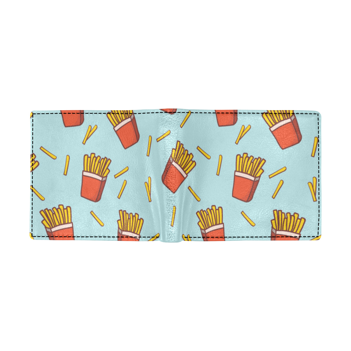 French Fried Pattern Print Design 02 Men's ID Card Wallet