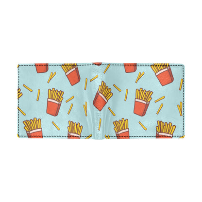 French Fried Pattern Print Design 02 Men's ID Card Wallet