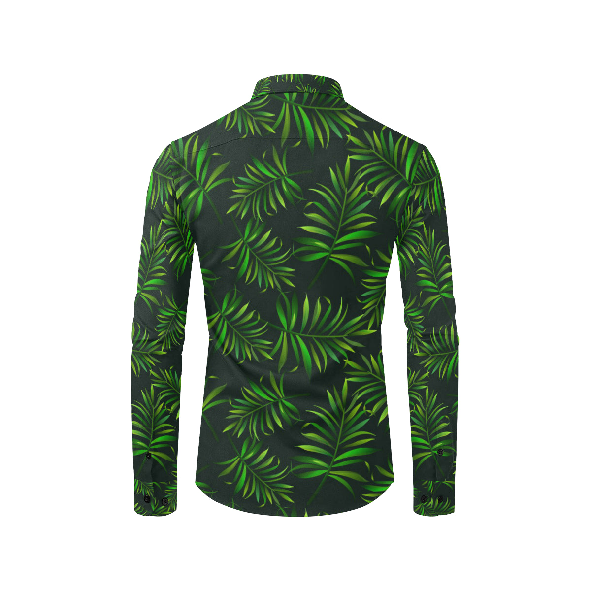Rainforest Pattern Print Design RF03 Men's Long Sleeve Shirt