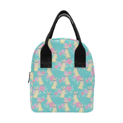 Rabbit Pattern Print Design RB05 Insulated Lunch Bag
