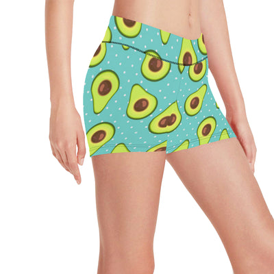 Avocado Pattern Print Design AC012 Yoga Shorts