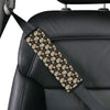 Sugar Skull Flower Design Themed Print Car Seat Belt Cover