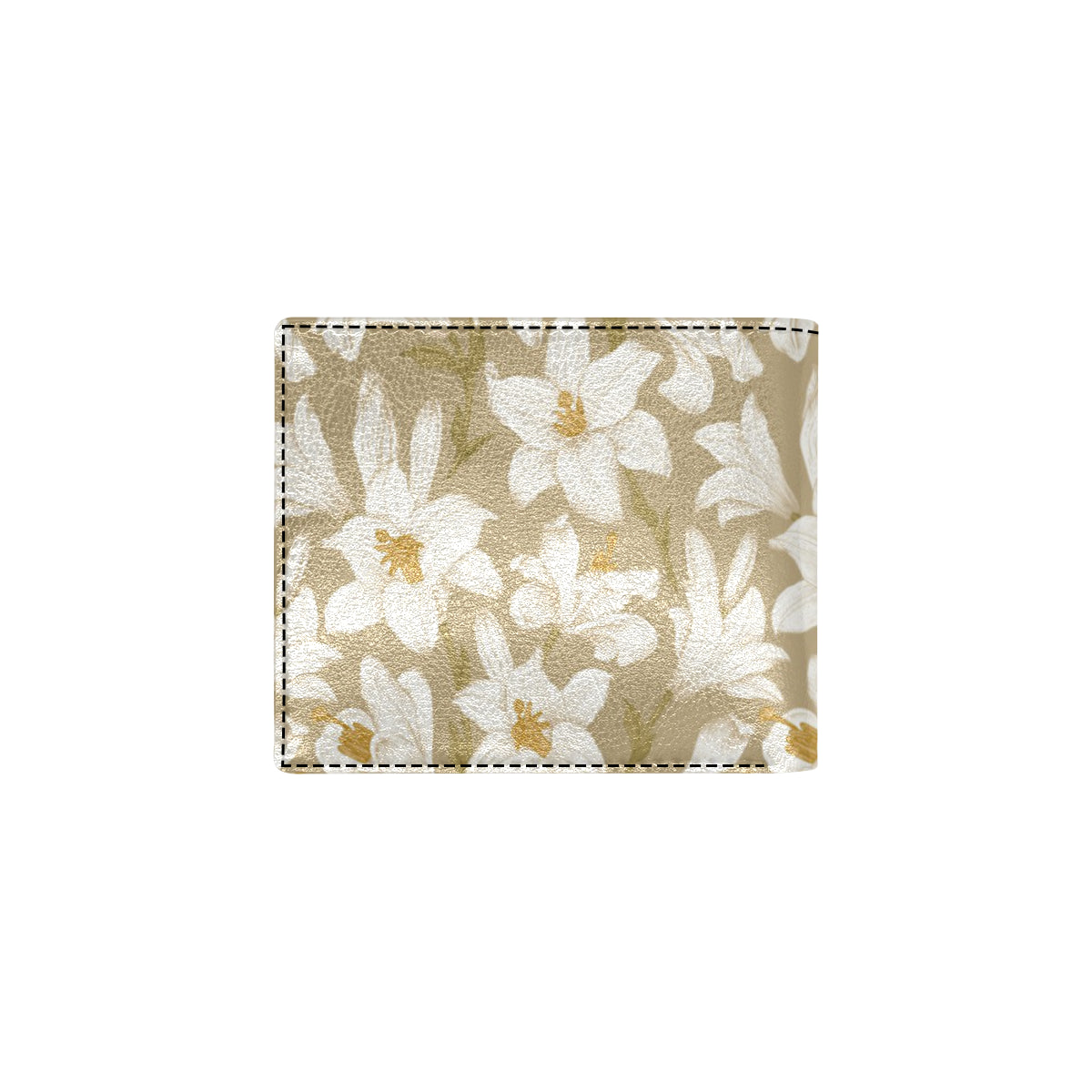Lily Pattern Print Design LY07 Men's ID Card Wallet