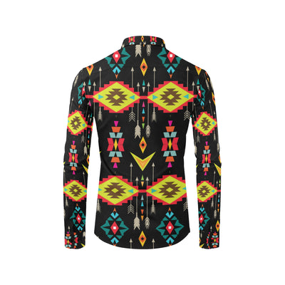 Native Pattern Print Design A05 Men's Long Sleeve Shirt