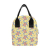 Sea Turtle Pattern Print Design T06 Insulated Lunch Bag