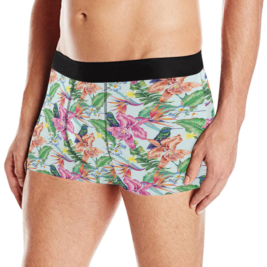 Hummingbird Tropical Pattern Print Design 05 Men's Boxer Briefs