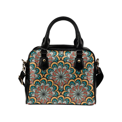 Mandala Pattern Print Design 01 Shoulder Handbag