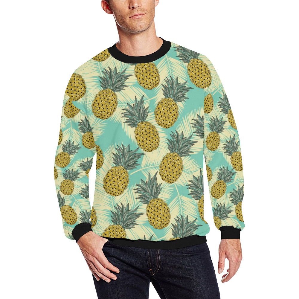 Pineapple Pattern Print Design PP03 Men Long Sleeve Sweatshirt