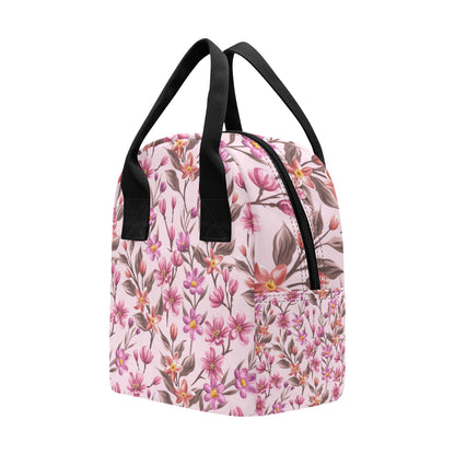 Summer Floral Pattern Print Design SF09 Insulated Lunch Bag