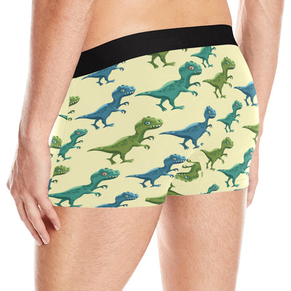 T Rex Pattern Print Design A04 Men's Boxer Briefs