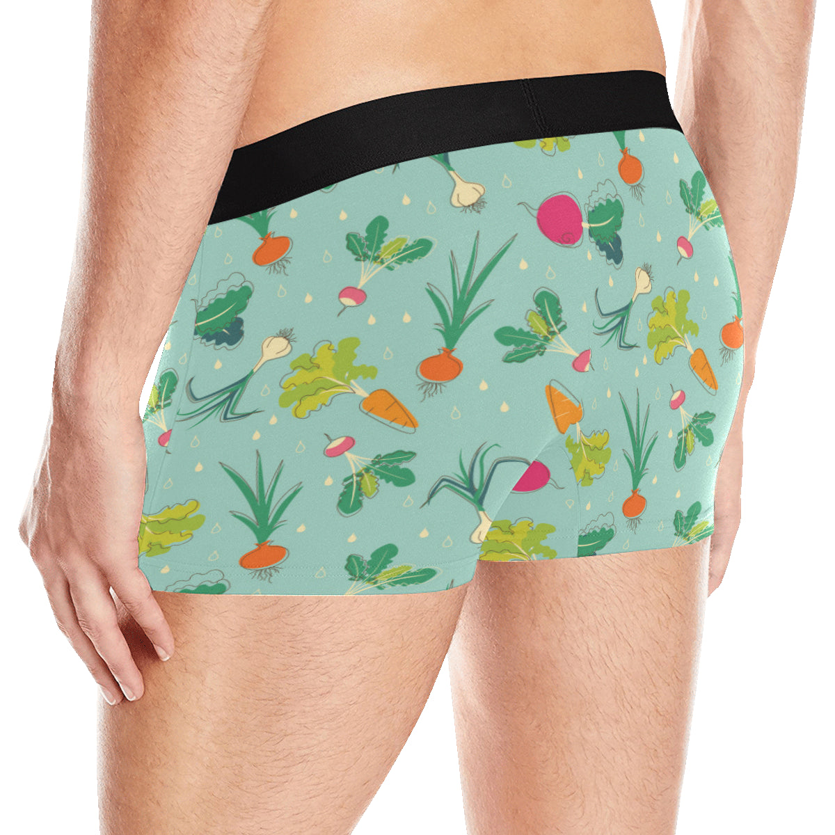 Radish Pattern Print Design A01 Men's Boxer Briefs